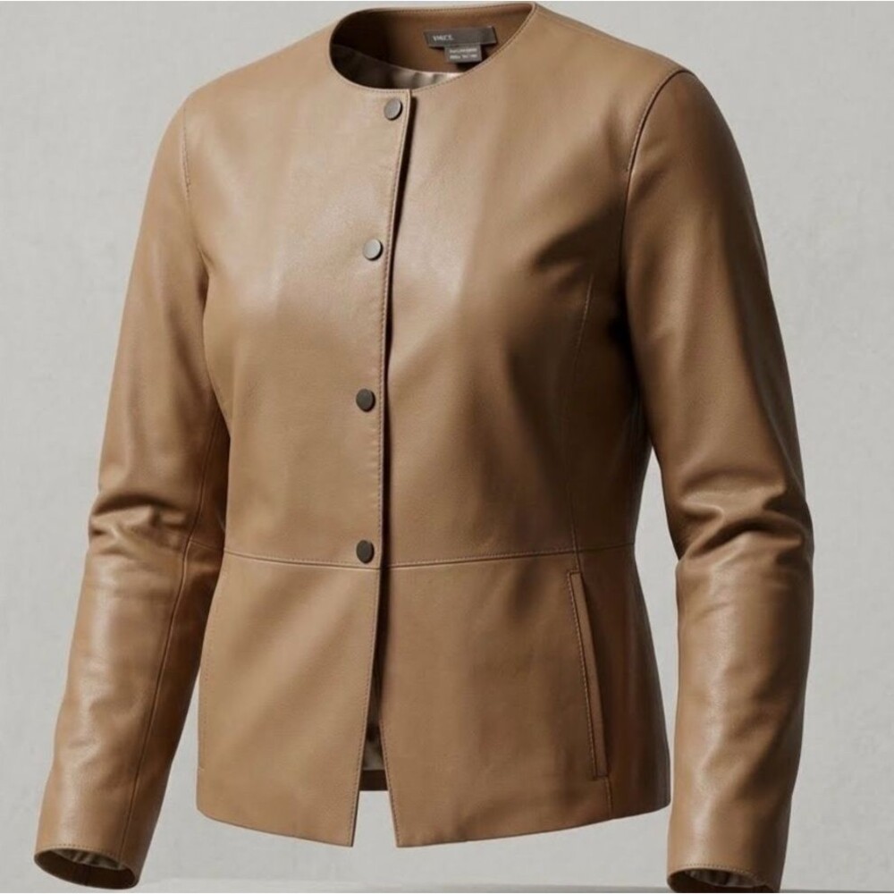 Vince women leather jacket Size S/P